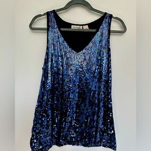 DKNY Sequined, racerback, tank top